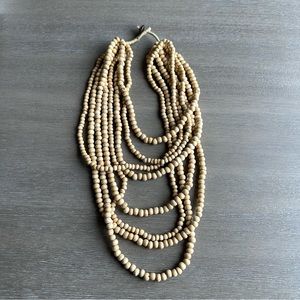 Sabah Lifestyle Natural Wooden Beads Necklace